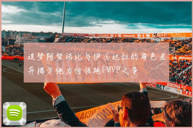 追梦阿努诺比与伊戈达拉的角色差异揭示他为何领跑FMVP之争